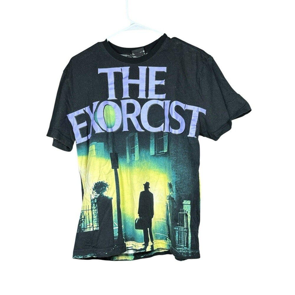 Dumbgood The Exorcist Horror‎ Movie T-Shirt Black Graphic Tee Medium Retro 90s